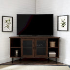 Middlebrook 48-inch Glass Door Corner TV Stand