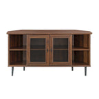 Middlebrook 48-inch Glass Door Corner TV Stand