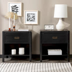 Middlebrook Solid Wood Modern 1-Drawer Nightstands, Set of 2