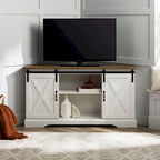 Middlebrook 52-inch Sliding Barn Door Corner TV Stand