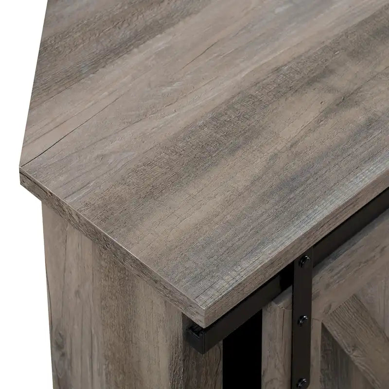 Middlebrook 52-inch Sliding Barn Door Corner TV Stand