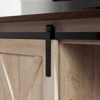 Middlebrook 52-inch Sliding Barn Door Corner TV Stand