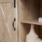 Middlebrook 52-inch Sliding Barn Door Corner TV Stand