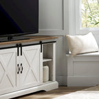 Middlebrook 52-inch Sliding Barn Door Corner TV Stand