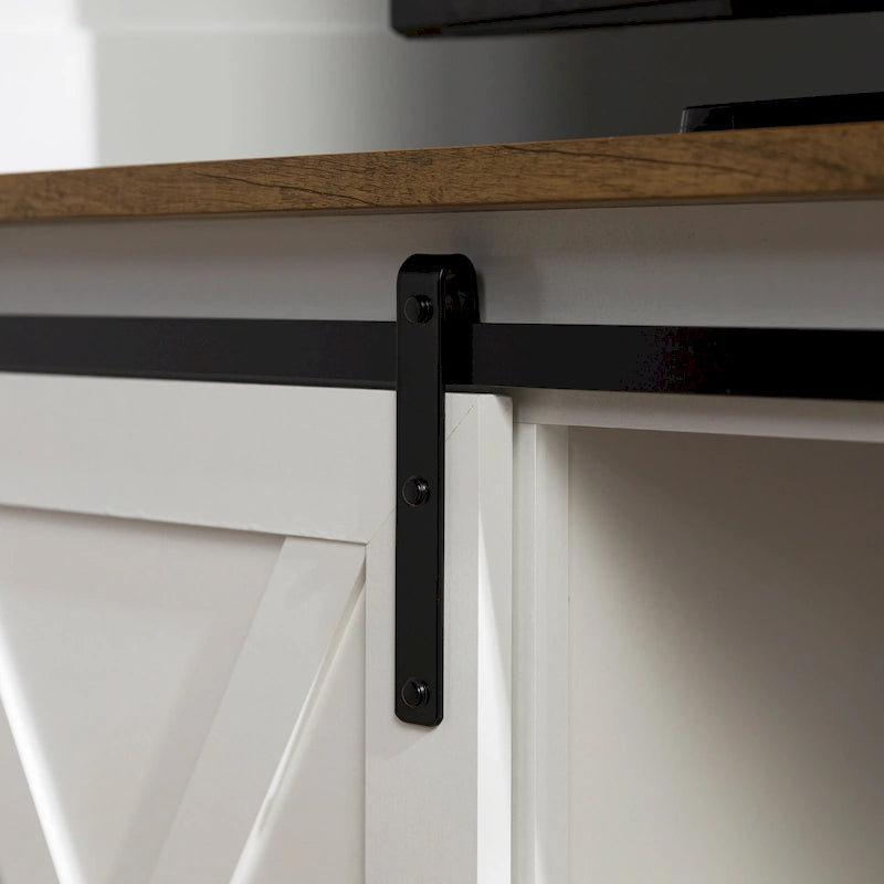 Middlebrook 52-inch Sliding Barn Door Corner TV Stand