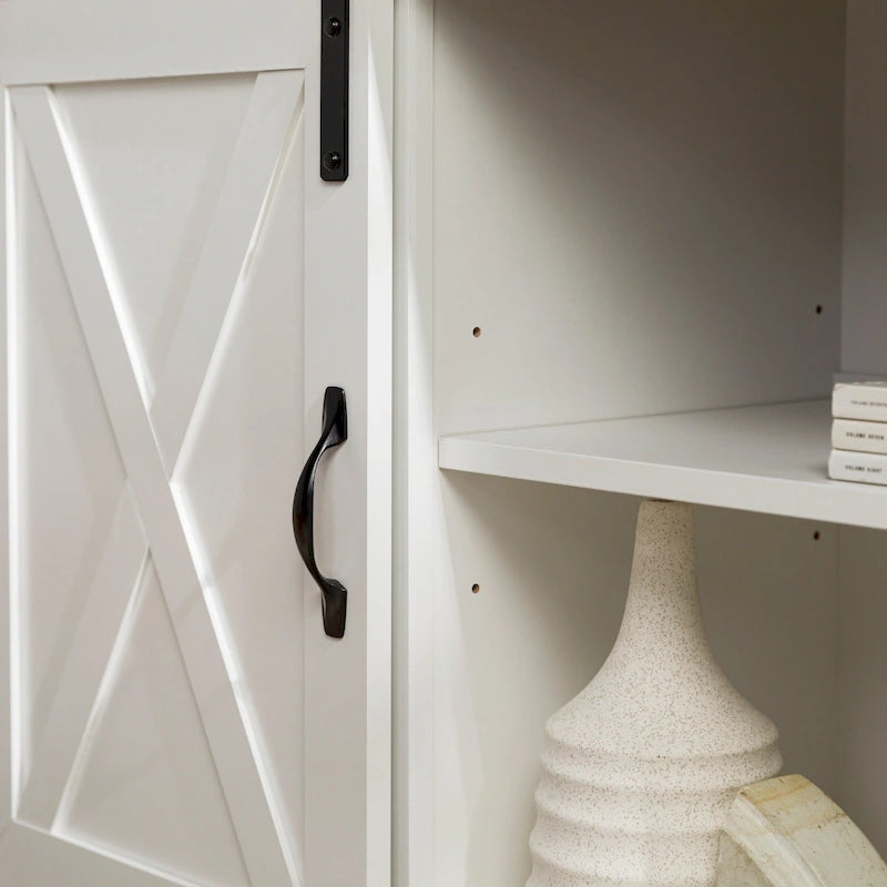 Middlebrook 52-inch Sliding Barn Door Corner TV Stand