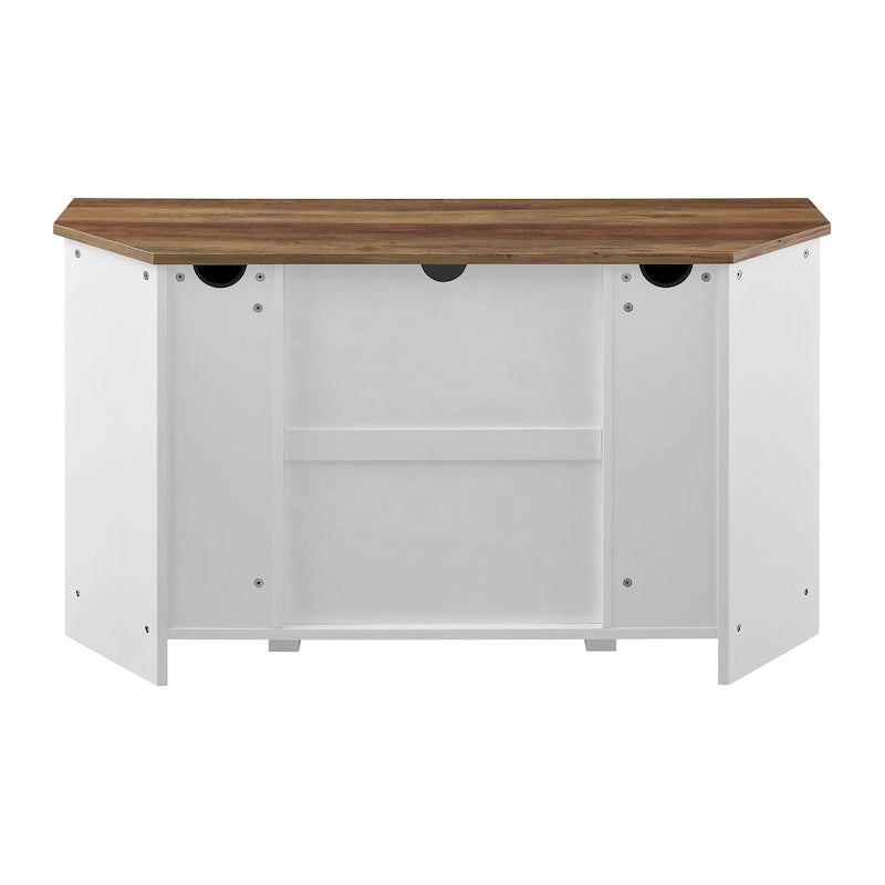 Middlebrook 52-inch Sliding Barn Door Corner TV Stand