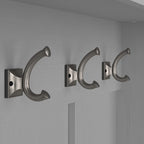 Woodland Hall Trees and Shoe Bench with Doors by Bush Furniture