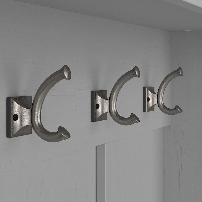 Woodland Hall Trees and Shoe Bench with Doors by Bush Furniture