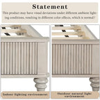 GDFStudio - Harrison Sturdy Solid Wood Bed Frame with Tall Headboard for Elegant Bedrooms