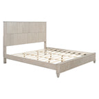 GDFStudio - Harrison Sturdy Solid Wood Bed Frame with Tall Headboard for Elegant Bedrooms