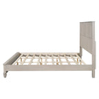 GDFStudio - Harrison Sturdy Solid Wood Bed Frame with Tall Headboard for Elegant Bedrooms