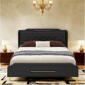 Uphou Modern Upholstered PU Leather Bed by Christopher Knight Home