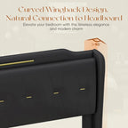 Uphou Modern Upholstered PU Leather Bed by Christopher Knight Home