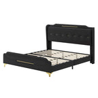 Uphou Modern Upholstered PU Leather Bed by Christopher Knight Home
