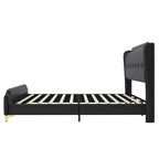 Uphou Modern Upholstered PU Leather Bed by Christopher Knight Home