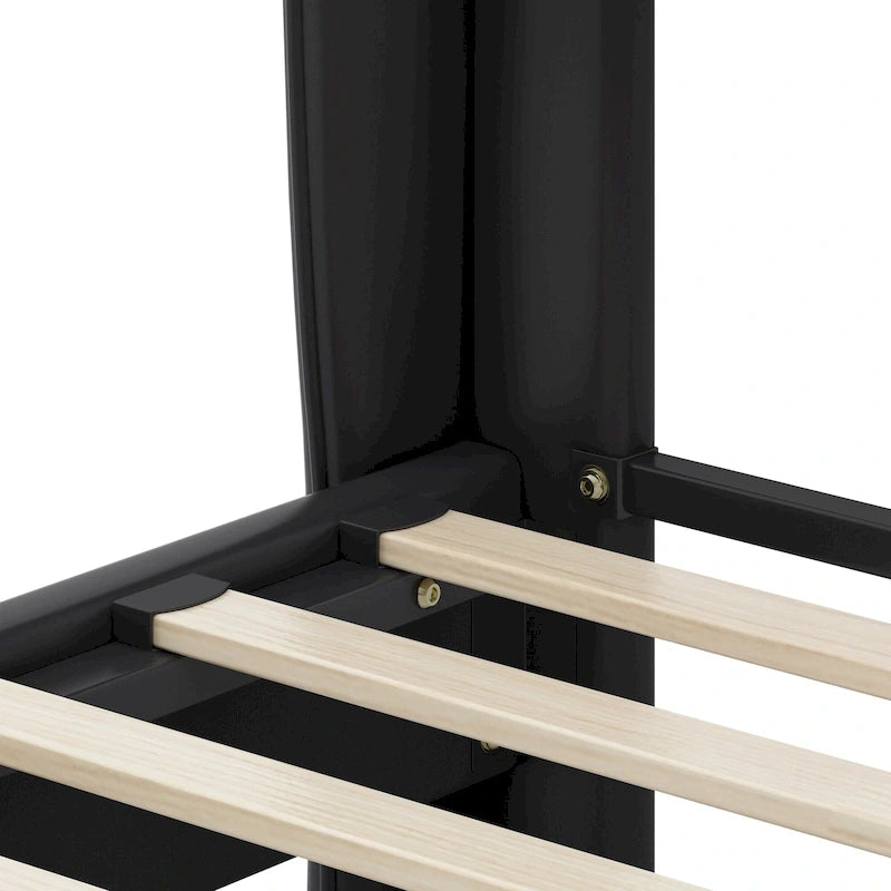 Uphou Modern Upholstered PU Leather Bed by Christopher Knight Home