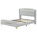 Uphou Modern Upholstered PU Leather Bed by Christopher Knight Home