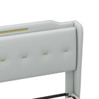 Uphou Modern Upholstered PU Leather Bed by Christopher Knight Home