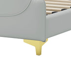 Uphou Modern Upholstered PU Leather Bed by Christopher Knight Home