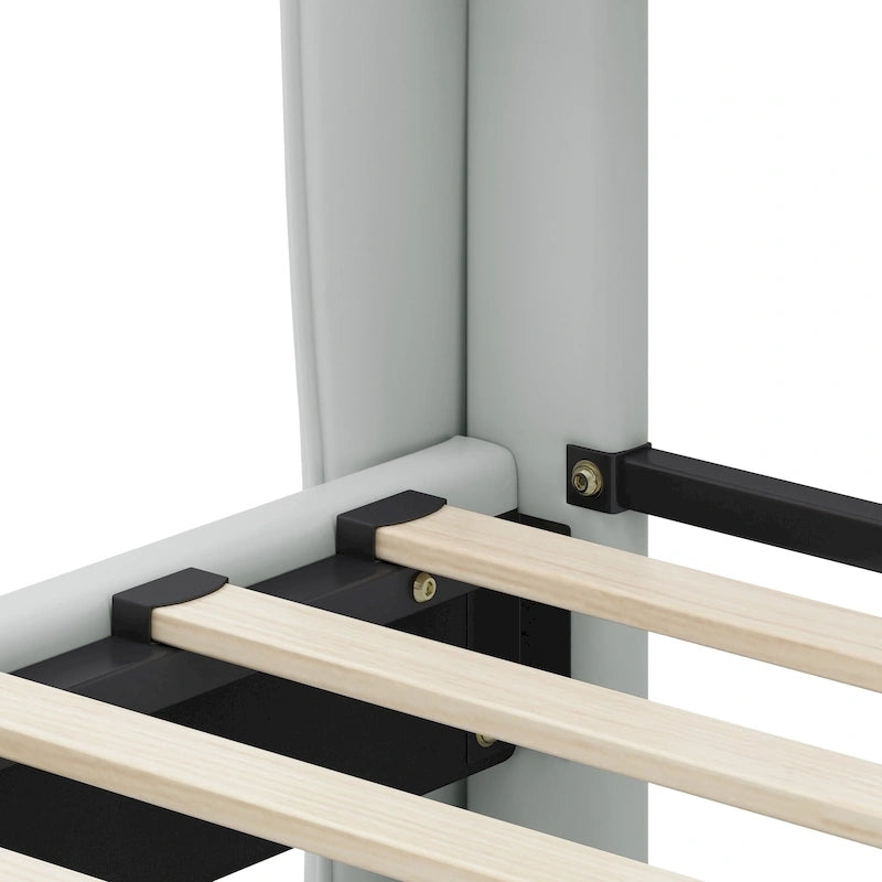 Uphou Modern Upholstered PU Leather Bed by Christopher Knight Home