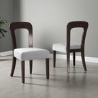 Christopher Knight Home - Adrian Upholstered Dining Chairs, Comfortable Seating with Sturdy Wood Frame, Set of 2