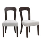 Christopher Knight Home - Adrian Upholstered Dining Chairs, Comfortable Seating with Sturdy Wood Frame, Set of 2