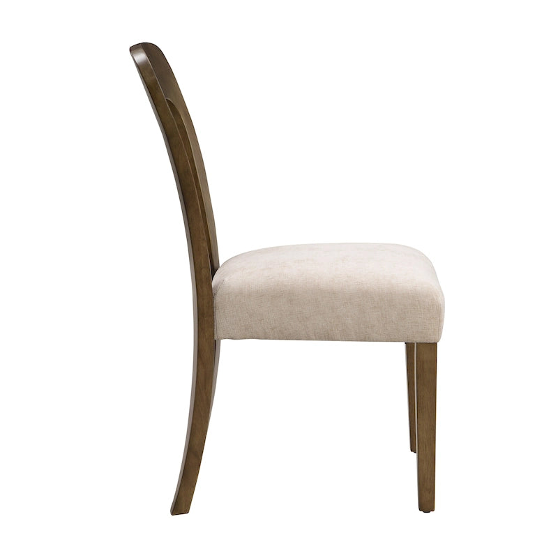 Christopher Knight Home - Adrian Upholstered Dining Chairs, Comfortable Seating with Sturdy Wood Frame, Set of 2