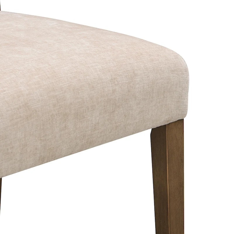 Christopher Knight Home - Adrian Upholstered Dining Chairs, Comfortable Seating with Sturdy Wood Frame, Set of 2