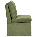 Stansberry Chenille Upholstered Dining Chair with Under Seat Storage and Caster Wheels
