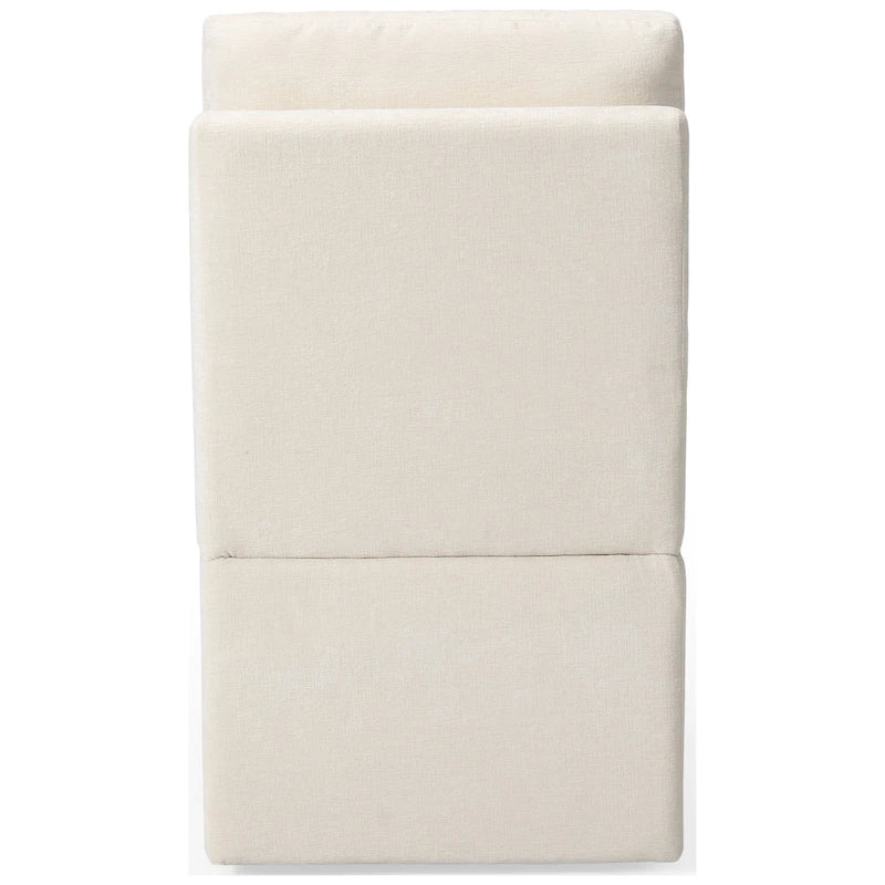 Stansberry Chenille Upholstered Dining Chair with Under Seat Storage and Caster Wheels