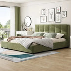 King Size Velvet Bed Frames Upholstered Platform Bed
