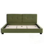 King Size Velvet Bed Frames Upholstered Platform Bed