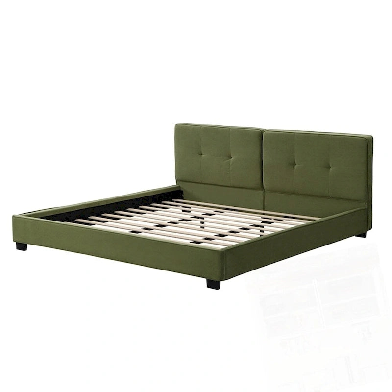 King Size Velvet Bed Frames Upholstered Platform Bed