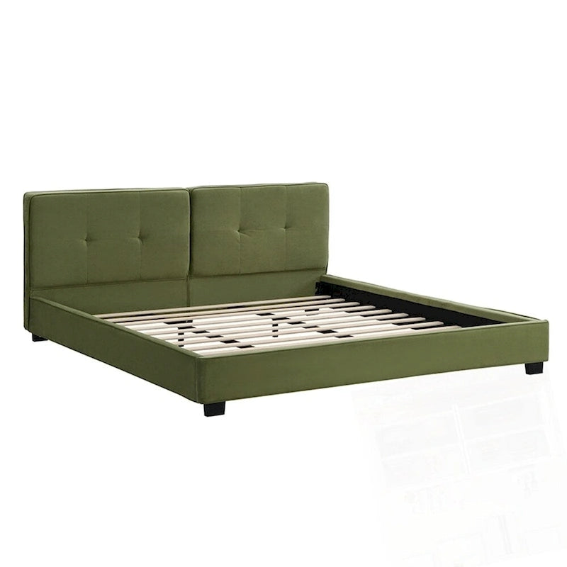 King Size Velvet Bed Frames Upholstered Platform Bed