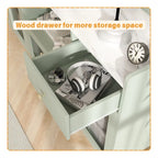 Sideboard Buffet Cabinets with Acrylic Door, Kitchen Storage Cabinets, Wood Coffee Bar Tables