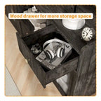 Sideboard Buffet Cabinets with Acrylic Door, Kitchen Storage Cabinets, Wood Coffee Bar Tables