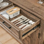 Farmhouse Buffet Sideboard Cabinet,Coffee Bar Wine Bar for Dining Room - N/A