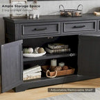 Farmhouse Buffet Sideboard Cabinet,Coffee Bar Wine Bar for Dining Room - N/A