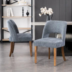 Upholstered Back Side Dining Chair Set of 2