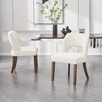 Upholstered Back Side Dining Chair Set of 2