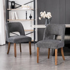 Upholstered Back Side Dining Chair Set of 2