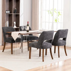 Upholstered Back Side Dining Chair Set of 2