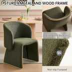 Howtai Barrel Dining Sofa Chairs Upholstered-Fully Wrapped