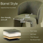 Howtai Barrel Dining Sofa Chairs Upholstered-Fully Wrapped