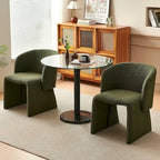 Howtai Barrel Dining Sofa Chairs Upholstered-Fully Wrapped