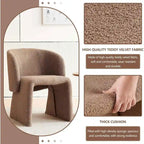 Howtai Barrel Dining Sofa Chairs Upholstered-Fully Wrapped