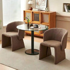 Howtai Barrel Dining Sofa Chairs Upholstered-Fully Wrapped