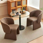 Howtai Barrel Dining Sofa Chairs Upholstered-Fully Wrapped