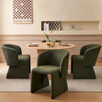 Howtai Barrel Dining Sofa Chairs Upholstered-Fully Wrapped